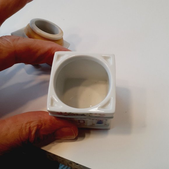 The Lenox Spice Village CLOVE Jar House Fine Porcelain 1989 - Picture 7 of 9